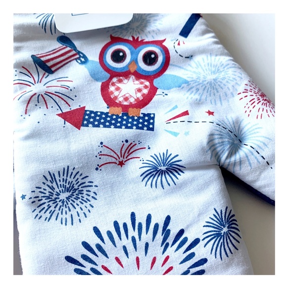 New Fourth of July Set 2 Kitchen Towel & Oven Mitt - Picture 6 of 10